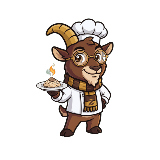 Zak the Ibex visiting a restaurant