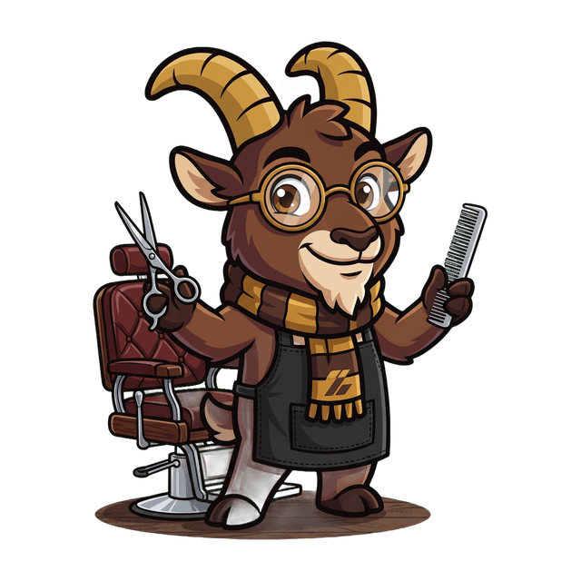 Zak the Ibex visiting a salon